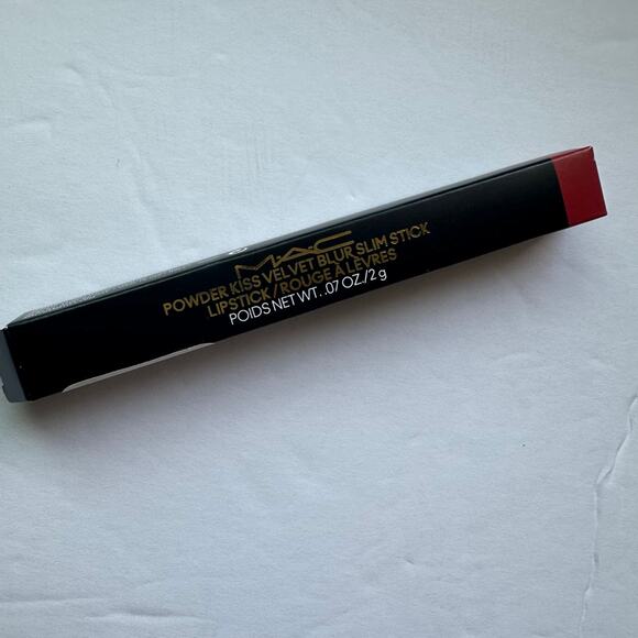 MAC Powder Kiss Velvet Blur Slim Stick - 889 Ruby Red - Picture 4 of 6